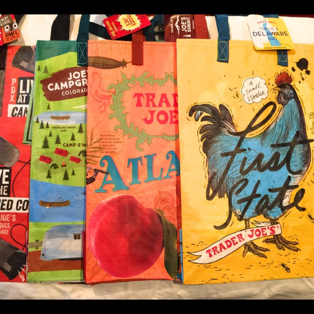 9 NWT Random Trader Joe's Regional Shopping Gift bags/Totes “Reduced to Sale” - Picture 12 of 16